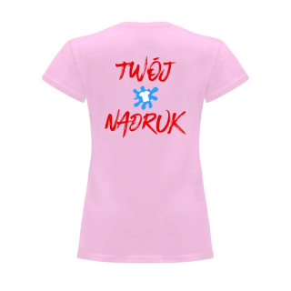 Koszulka damska z nadrukiem - 100% bawełna 145g