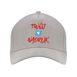 Czapka z daszkiem z nadrukiem - zapięcie metalowe