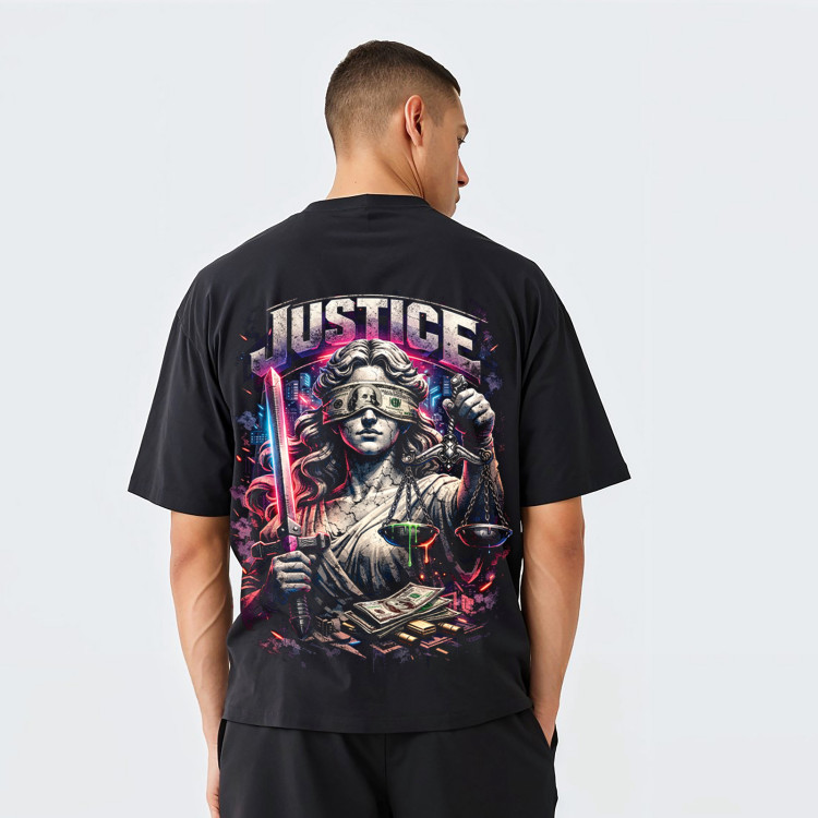 Temida - koszulka streetwear oversize czarna