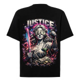 Temida - koszulka streetwear oversize czarna