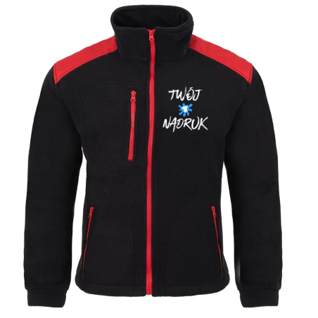 Polar męski wzmacniany z nadrukiem - 100% pes 340g